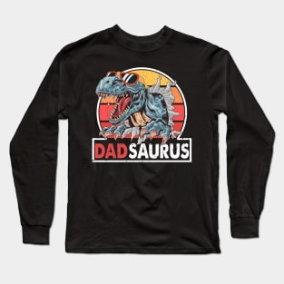 Father's Day 2021 Men's Dadsaurus Happy Father's Day 2021 Long Sleeve T-Shirt